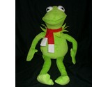 17&quot; KERMIT THE FROG MUPPET BABIES STUFFED ANIMAL PLUSH TOY DOLL W/ SCARF... - $28.50