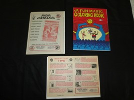 #33 &amp; #1997 E-Z Magic Catalogs, Stage Magic Catalog #1 &amp; Magic Coloring Book - £7.19 GBP