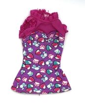 Mattel Barbie Taffy &amp; Puppies Replacement Shirt/Top Paw Prints &amp; Barbie ... - $4.95