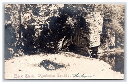RPPC The Grave on Rock Creek Kankakee Illinois IL 1908 Postcard T1 - £34.13 GBP