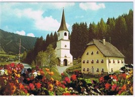 Austria Postcard Werfenweng Land Salzburg Church - £1.68 GBP