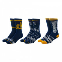Modelo Especial Symbols and Branding 3-Pair Pack of Crew Socks Multi-Color - £23.97 GBP