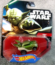 Star Wars Character Car Yoda Vet Microcar Die Cast Car 2014 Hot Wheels New - $9.95