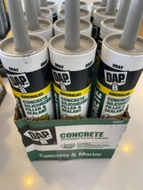 5 QTY DAP CONCRETE &amp; MORTAR SILICONIZED FILLER &amp; LATEX SEALANT GRAY 10.1 OZ - £50.83 GBP