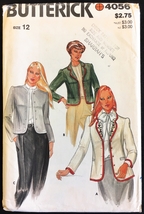 Uncut 1970s Size 12 Bust 34 Embroidered Jacket Transfer Butterick 4056 Pattern - £5.60 GBP