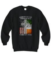 Irish Sweatshirt Irish By Blood Black-SS  - £22.47 GBP
