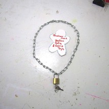 Key Lock Pendant Necklace Link Chain Silver Color Women Fashion Gothic J... - $6.66