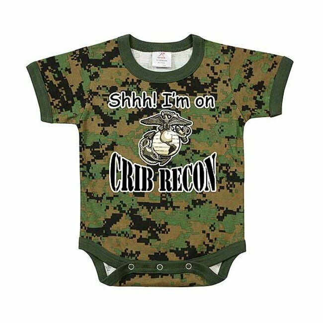 Primary image for 3T Month CRIB RECON Infant Toddler One Piece Shower Camo Military Rothco 67054