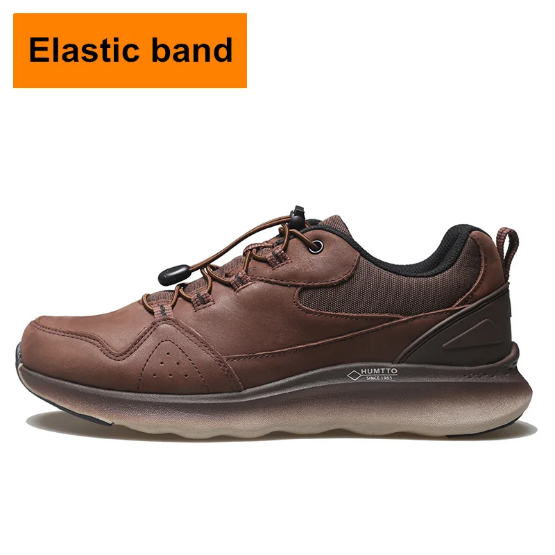 HUMTTO Running Shoes for Men Light Cushion Black Casual  Male Outdoor  Leather   - £247.36 GBP