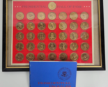 Vintage Franklin Mint 36 Piece Solid Bronze Presidential Coin Set 1968 - $24.75