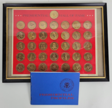 Vintage Franklin Mint 36 Piece Solid Bronze Presidential Coin Set 1968 - £19.46 GBP