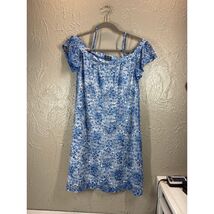 Lily Rose Lace Overlay Mini Dress Floral Spaghetti Strap Off Shoulder Me... - $21.95