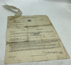 1952 Order for Induction Selective Service Draft - $23.36