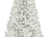 National Tree Company Pre-Lit Artificial Full Christmas Tree, White, Nor... - £218.26 GBP