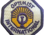 Vintage Optimist International Club Embroidered Patch Sew On 2&quot; - £8.52 GBP