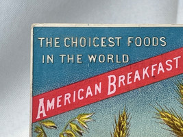 A.B.C. American Breakfast Cereals Bird C 1883 Victorian Trade Card Adver... - $29.65