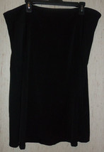 Nwt Womens Cj Banks Black Knit A-LINE Skirt Size 20W - £25.82 GBP