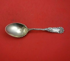 Daisy by Wood and Hughes Sterling Silver Preserve Spoon Gold Washed 7 3/8&quot; - £149.10 GBP