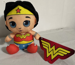 NWT Justice League DC Comics Toy Factory Wonder Woman 7&quot; Plush Doll Sitting. - £11.58 GBP