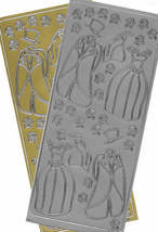 Peel Off Sticker Sheet. Wedding. Choice Of Colour. Cardmaking Scrapbooking - $1.49