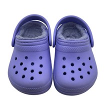 CROCS Child C5 Purple Youth Classic Faux Fur Lined Clog Toddler Comfort ... - $320.39 MXN