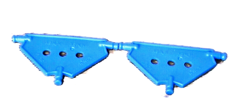 2 KNEX Replacement Platform Lot Triangle Base plate Blue - $1.97