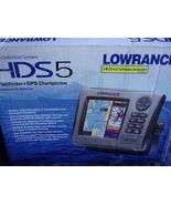 Lowrance HDS-5 GPSMAP Fishfinder Chartplotter, cover,TRANSDUCER with mounts - €255,93 EUR