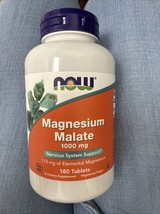 NOW Foods Magnesium Malate 1000 mg, Nervous System Support*, 180 Tablets... - $371.47 MXN