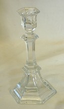Candlestick Taper Candle Holder Vintage Clear Glass - $16.82