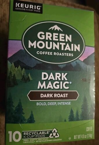 1 Box Green Mountain Dark Magic Dark Roast Coffee K Cups 10 ct 4 oz - $12.20