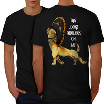Fabulous Dog Shirt Funny Slogan Men T-shirt Back - £10.35 GBP