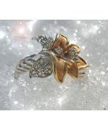 HAUNTED DIAMOND FLORAL RING SORCERER'S DREAM MAGNET HIGHEST LIGHT MAGICK - $220.13