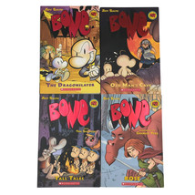 Jeff Smith&#39;s Bone Scholastic Graphic Novels Lot Dragonslayer Tall Tales Rose - £15.31 GBP