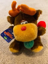 Vintage Fun World Plush Teddy Bear Moose Stuffed Animal 6&quot; NEW with Tags - $13.99