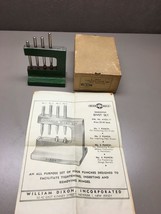 Vintage Dixon Damascus Rivet Set 4 Punches For Hinges - $64.34