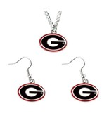 Aminco NCAA Georgia Bulldogs Logo Earring and Pendant Set, Multi-Coloured - €15,43 EUR