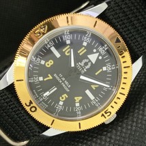 40MM Vintage Titus Winding Swiss Mens Refurbished Black Watch 602-a313517-6 - £22.38 GBP