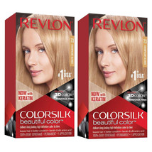 2-Revlon ColorSilk Beautiful Color #73 Champagne Blonde 1 Application Hair Color - £13.21 GBP