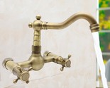 Retro 1/2&quot; Antique Faucet Kitchen Sink Bracelet Branch Wall Faucet Fauce... - £50.19 GBP