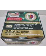25 Pack C9 LED Outdoor Christmas Replacement Bulbs, C9/E17 Base - 5 Colors - $359.94 MXN