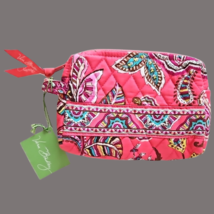 Vera Bradley Pink Paisley Tote Shoulder Bag With Coin Lipstick Pouch Unused image 8