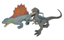Jurassic World Dino Rivals Savage Strike Dimetrodon figure Velociraptor dinosaur - £29.77 GBP