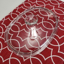 VINTAGE Pyrex F 12 C Glass Lid Casserole Cover Oval Corning Ware Crockpo... - £9.70 GBP