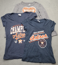 Lot of 3 MLB Houston Astros Champion Shirt Baseball Girls Large Multi Cr... - $397.41 MXN