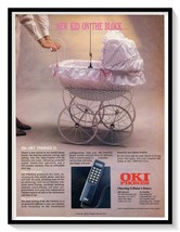 OKI Mobile Phones New Kid Print Ad Vintage 1989 Tech Magazine Advertisement - $9.70