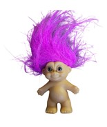  Vintage 90s Russ Troll Doll Purple Hair Small  - £11.59 GBP