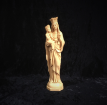 Beautiful Large Antique Santini Mary And The Baby Jesus Statue From Italy - $45.00