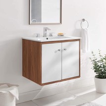 Modway Transmit 24&quot; Wall-Mount Bathroom Vanity - £242.78 GBP