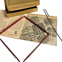 Vintage Metal Handicraft 403 Weaving Loom Jersey Loop Weaving Red Origin... - £12.76 GBP