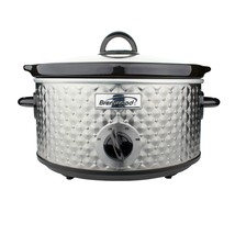 Brentwood 3.5 Quart Diamond Pattern Slow Cooker in Stainless Steel - $104.99